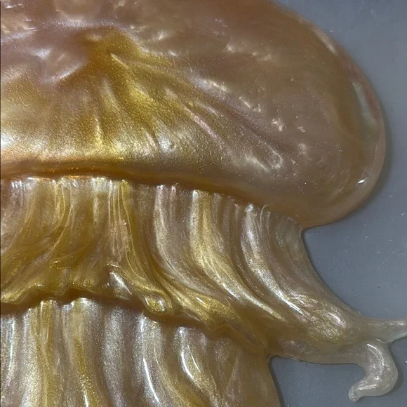 Elegant Gold Jellyfish Art Sculpture - Picture 6 of 17